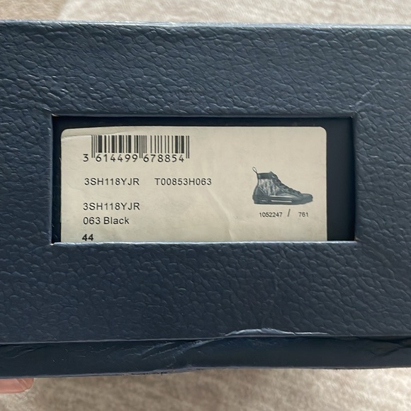 Mens Dior oblique black high top sneaker - Picture 8 of 8